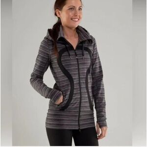 Lululemon Stride Jacket Black Stripes Galore / Black
